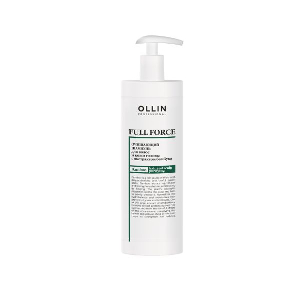 OLLIN FULL FORCE Очищающий шампунь для волос и кожи головы с экстрактом ...